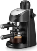 3.5 Bar 4 Cup Steam Espresso Cappuccino Maker with Milk Frother W404084