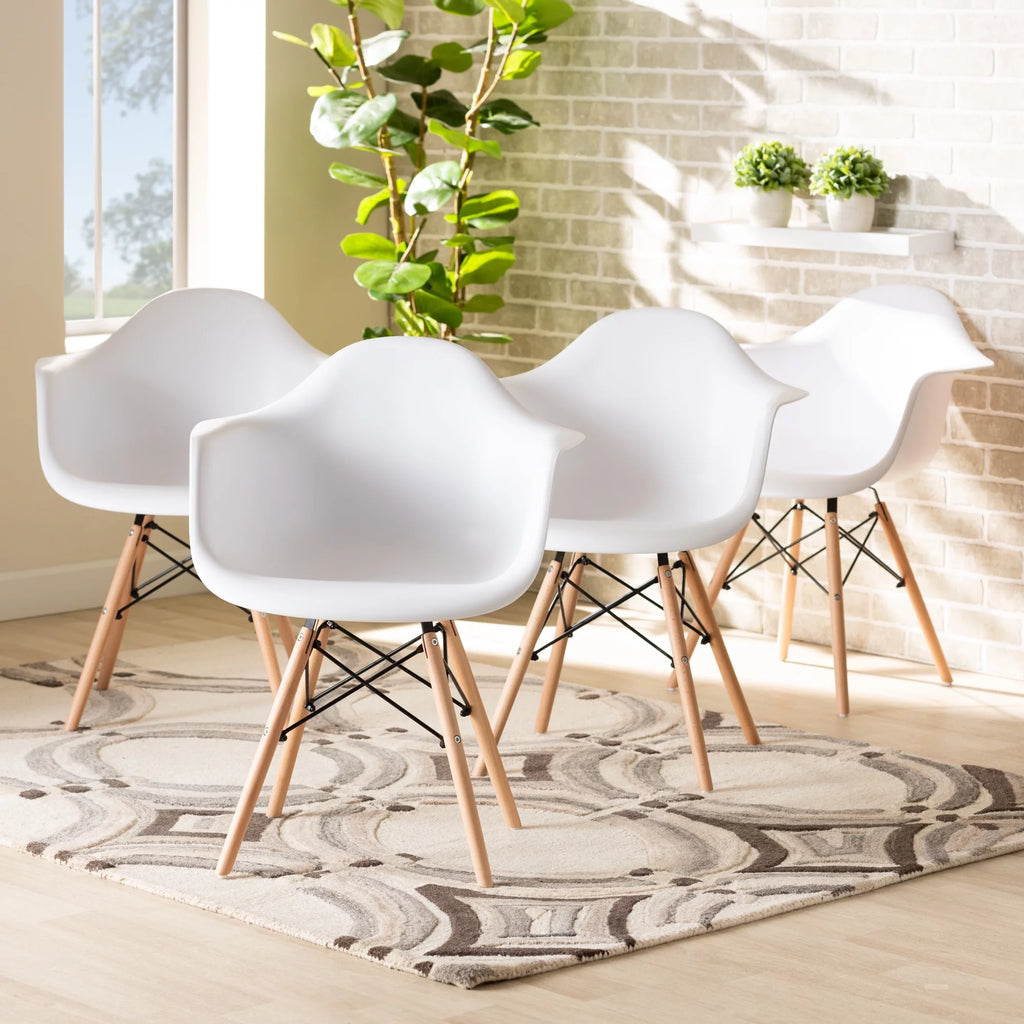 White Dining Chair Set of 4 D41083