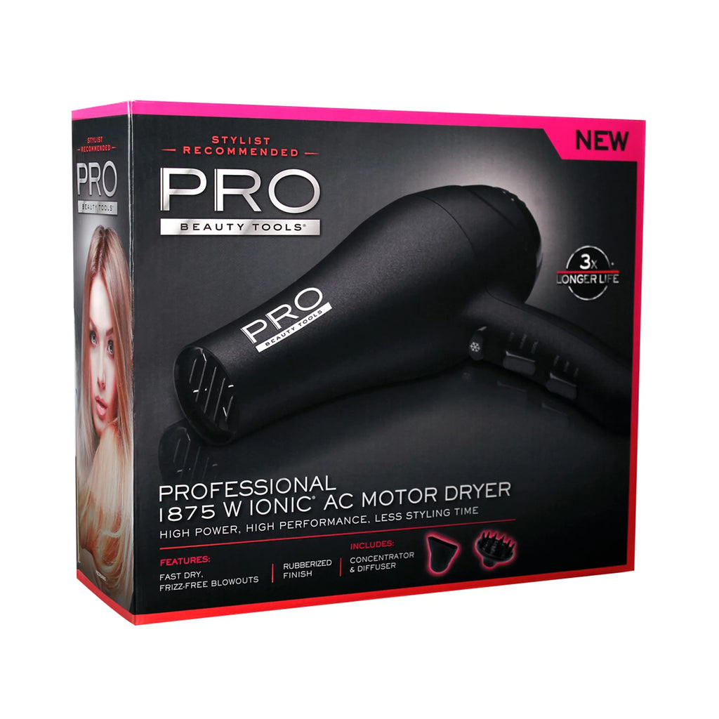 Black 1875 Watts Ionic Hair Dryer C396688