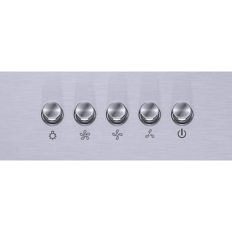 36 in. 350CFM Convertible Wall Mount Range Hood in Stainless Steel E3040